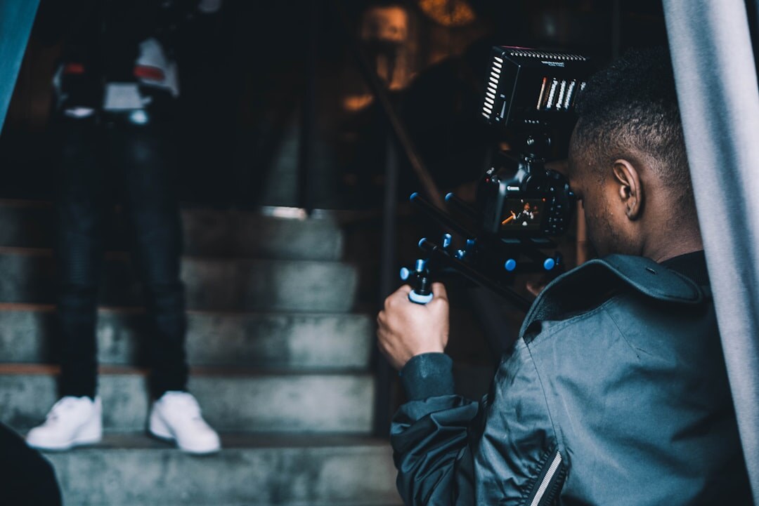 cinematographer setting up dramatic lights